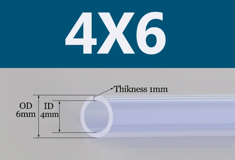 

Прозрачный силиконовый шланг 2-14 мм