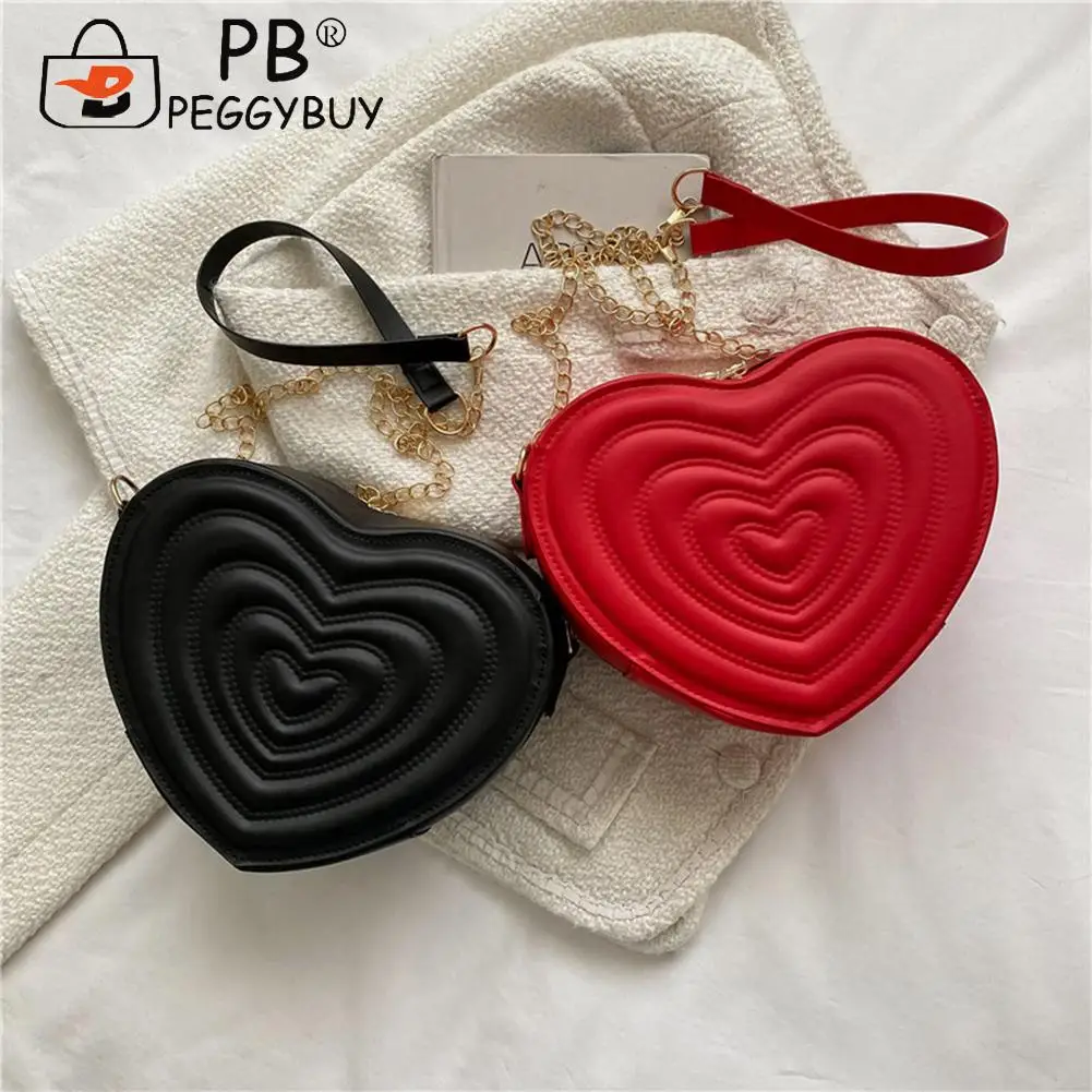 

Fashion Love Hearts Mini Shoulder Bags for Women Leather Tote Crossbody Bags Underarm Bags for Women Shopping
