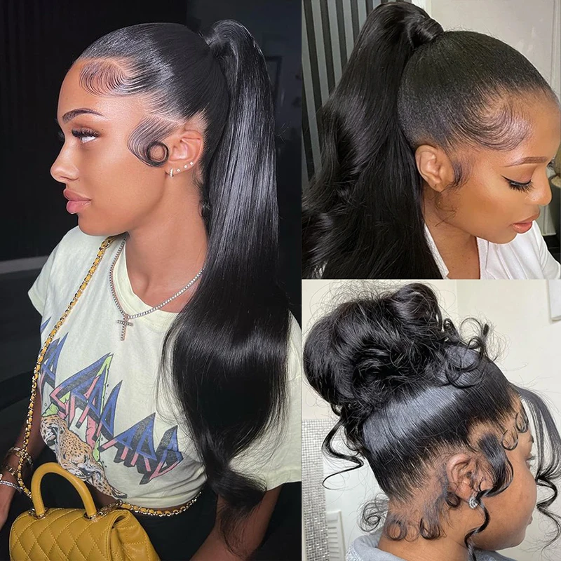 

Парик фронтальный на сетке HD, 360 безклеевые парики на полной сетке, Женский 30-дюймовый фронтальный парик на сетке, человеческие волосы