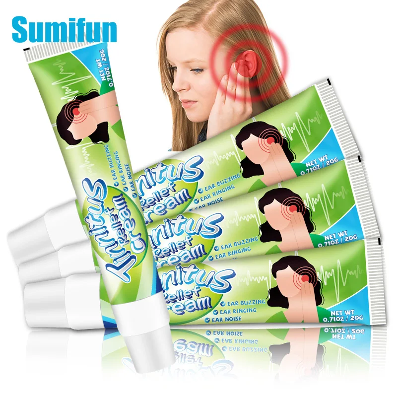 

1/3/5Pcs Sumifun Tinnitus Cream Itchy Ear Pain Relief Medical Ointment Headache Deaf Improve Protect Hearing Loss Body Care