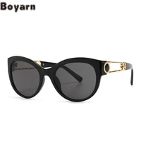 boyarn eyewear oculos new modern retro round frame narrow sunglasses ins wind street big brand sunglasses