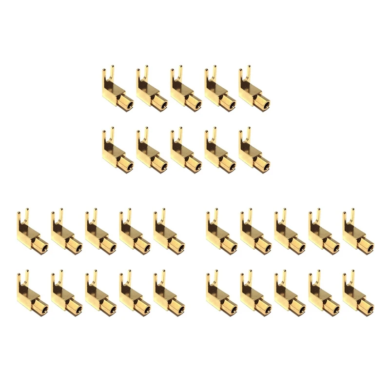 

Вилка-Лопатка с прямоугольным штекером-4 мм штепсельная вилка-вертикальная вилка для динамика, питания и Amp(30 шт.)