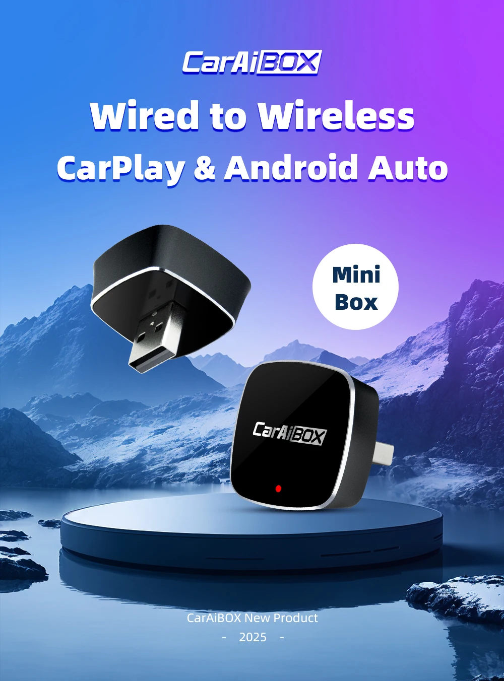 Аксессуары для мини-автомобилей CarAiBOX оригинальный проводной адаптер Carplay или