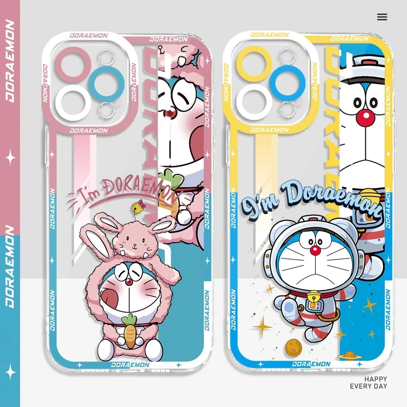 

Чехол для Samsung S20 FE S22 5G S23 S21 Plus Ultra S10 S20fe S21fe S20FE Lens, противоударный, мягкий, прозрачный, с рисунком Аниме Doraemon, Япония