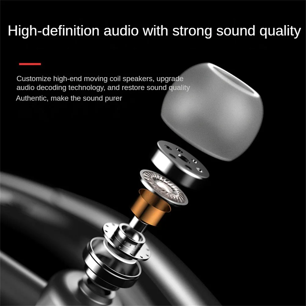 

Strong Audio Touch Control Headset Mono Sports Headset Wearing More Firmly Wireless Headset Ergonomic Design Hd Call