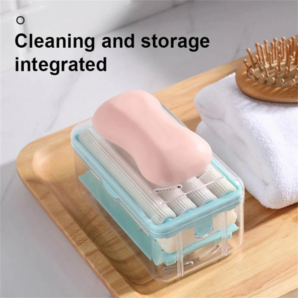 

New Hands Free Foaming Soap Box Multifunctional Soap Dish With Roller Orgnizer Soap Dispenser Home Storage Rack Bathroom Tool