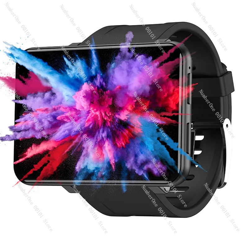 Фото Умные часы DM100 4G, смарт-часы с большим экраном на Android, слотом для SIM-карты, GPS, функцией звонков и мониторингом сердечного ритма, водонепроницаемые по стандарту IP67 №1