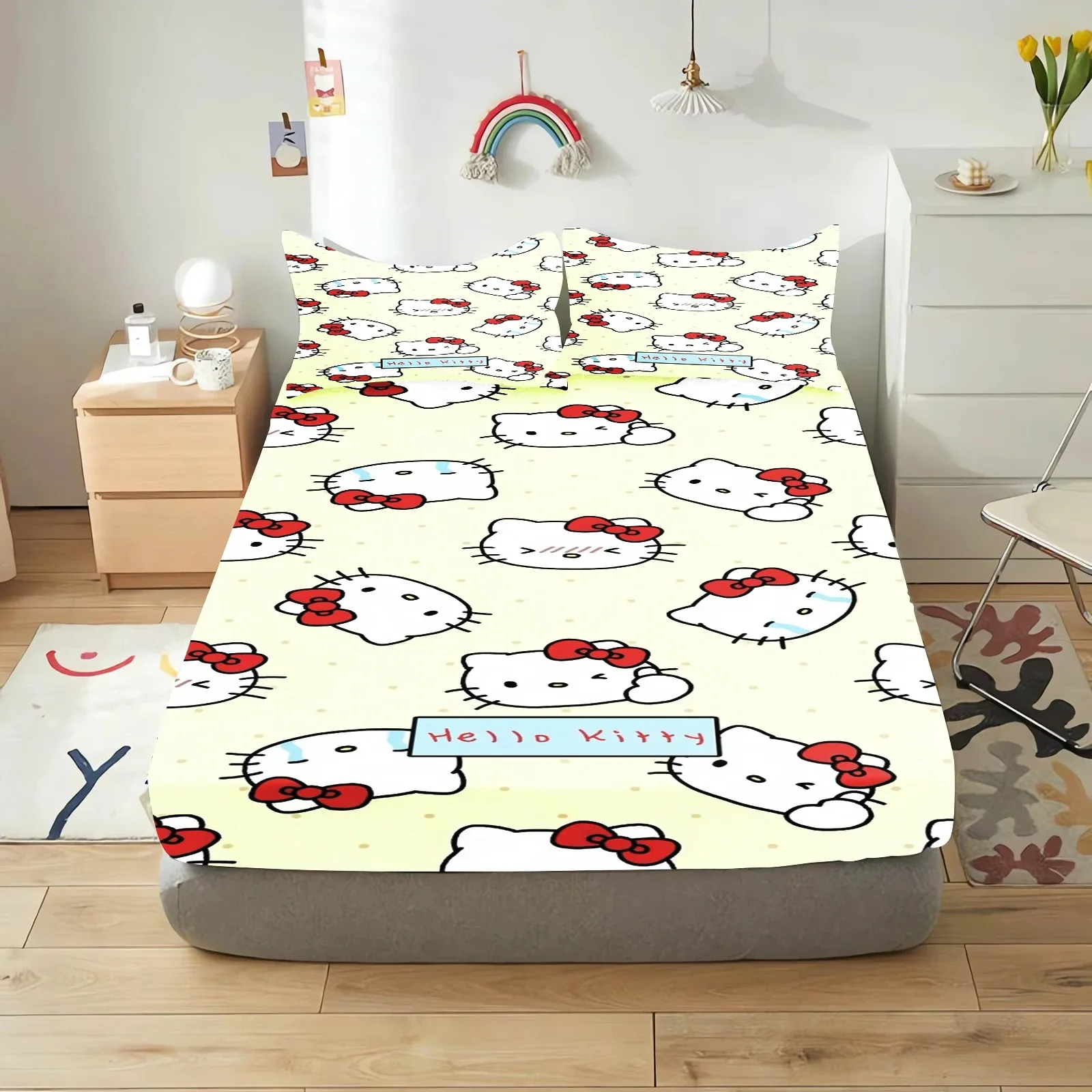 Набор матрасов Sanrio HelloKitty простыня с мультяшным принтом покрывало для детей и