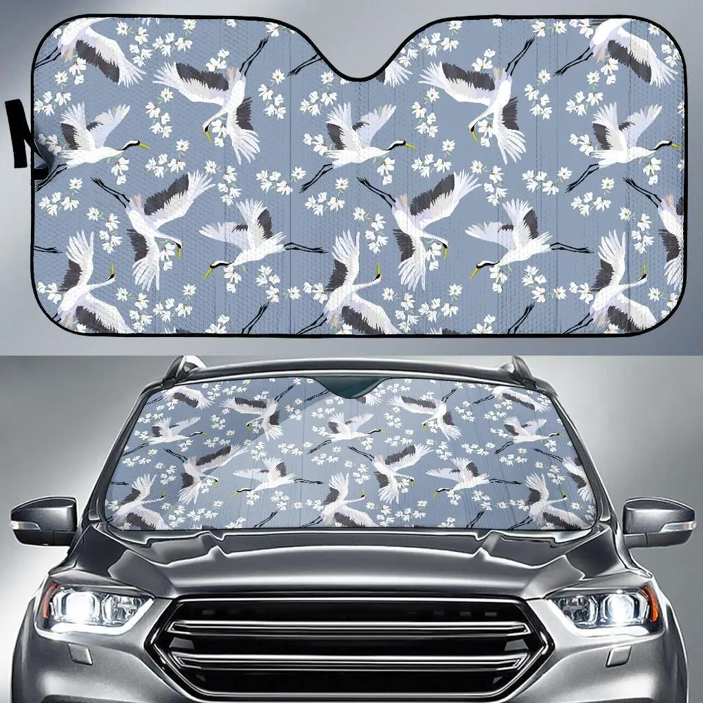 

Heron цветочный узор печать авто солнцезащитный козырек для лобового стекла автомобиля солнцезащитный козырек