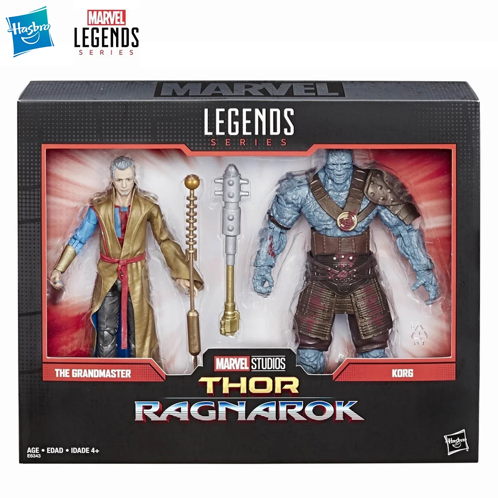 

[In-stock] Hasbro Marvel Legends Series Thor: Ragnarok Grandmaster And Korg 6-Inch 2-Pack Nice Action Figure Anime Model Toys