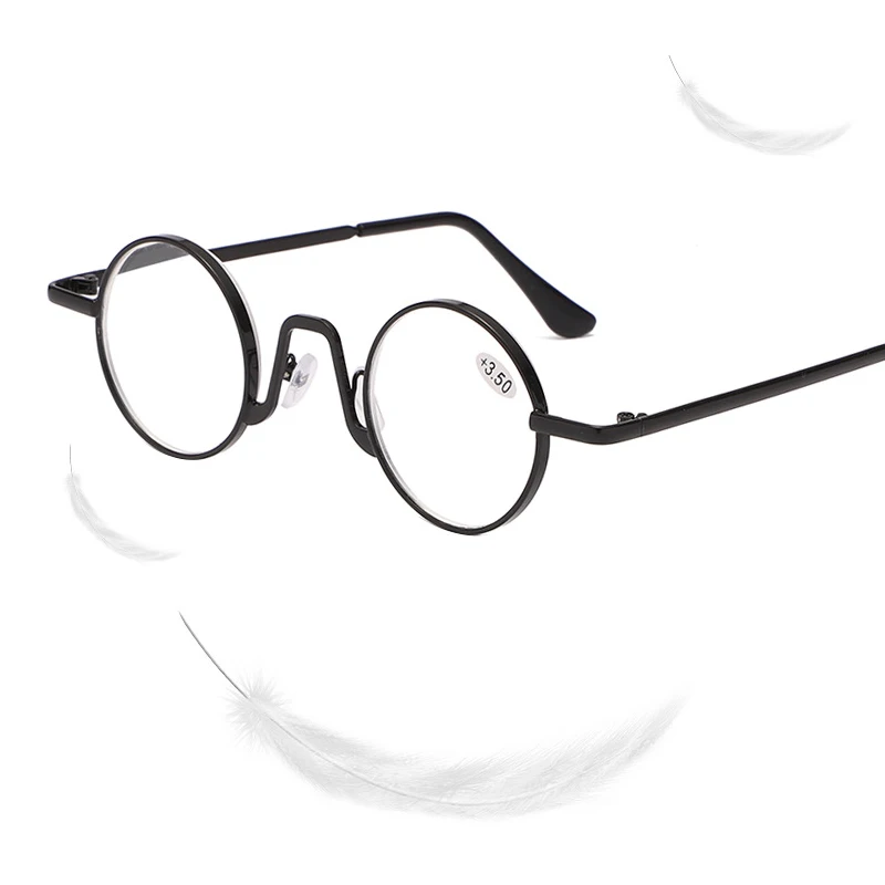 

Fashion Retro Tound Frame Magnifier Presbyopic Reading Glasses High-definition Anti-blue Light Anti-fatigue for the Elderly Read