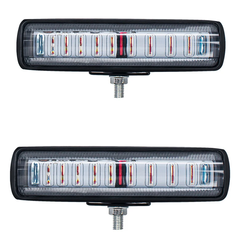 

27 Вт светодиодные фонари для вилочных погрузчиков, рабочий фонарь безопасности грузовика, 12-80 Вт, красный прожектор, предупреждающая лампа для зоны опасности, габаритные огни с боковой линией