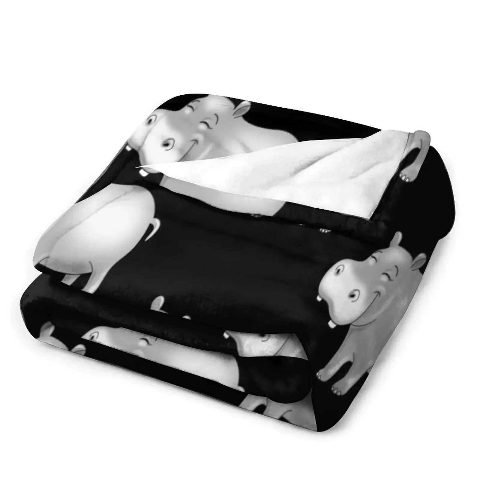 Белопото милое одеяло с бегемотом рождественское украшение гигантский диван