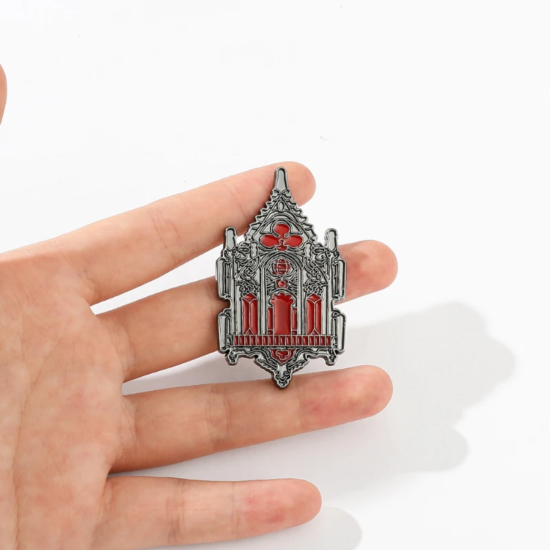 

Gothic Church Friends Fashion Christmas Enamel Pin Badges Women's Brooch Lapel Pins Gifts for Girls Jewelry Accessories