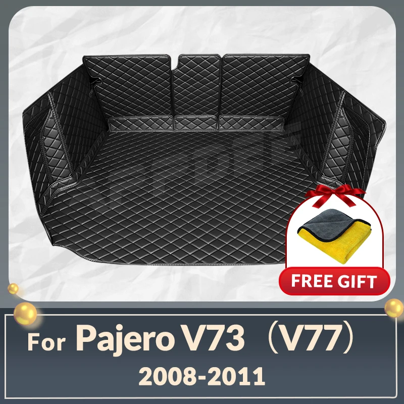 

Автомобильный коврик для багажника с полным покрытием для Mitsubishi Pajero V73(V77)2008-2011 10 09, автомобильный коврик для багажника, аксессуары для защиты интерьера