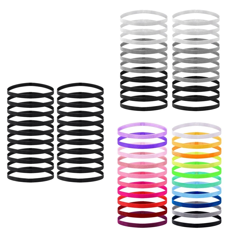 

20 шт., эластичные спортивные повязки на голову