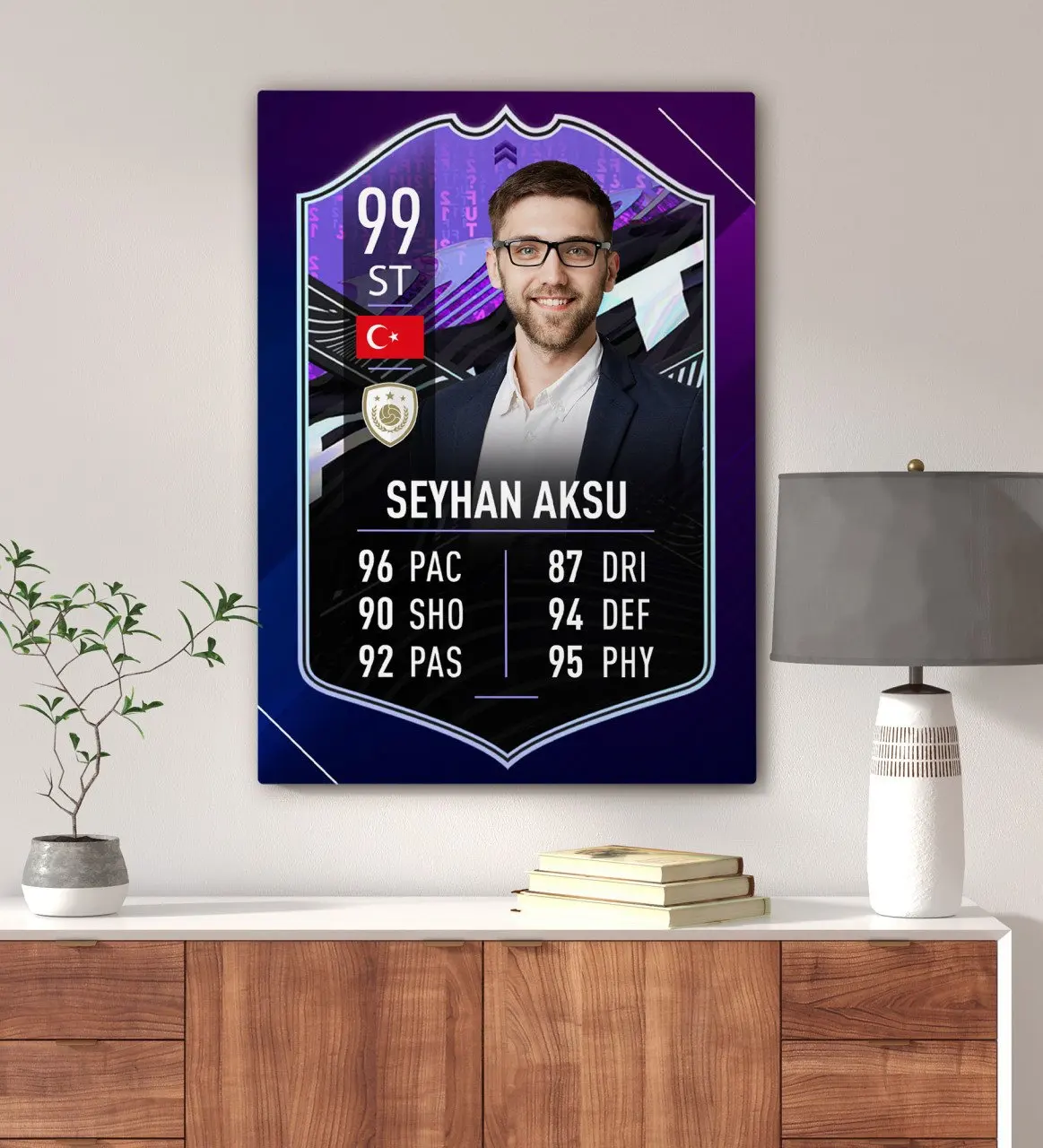 

Персонализированная холщовая карта для игрока в Настольный футбол 70x100cm-9