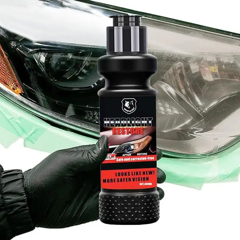 

300ml Car Headlamp Repair Agent Anti Scratches Head Light Lens Repairing Liquid Vehicles Head Light Refurnished Light Polishing