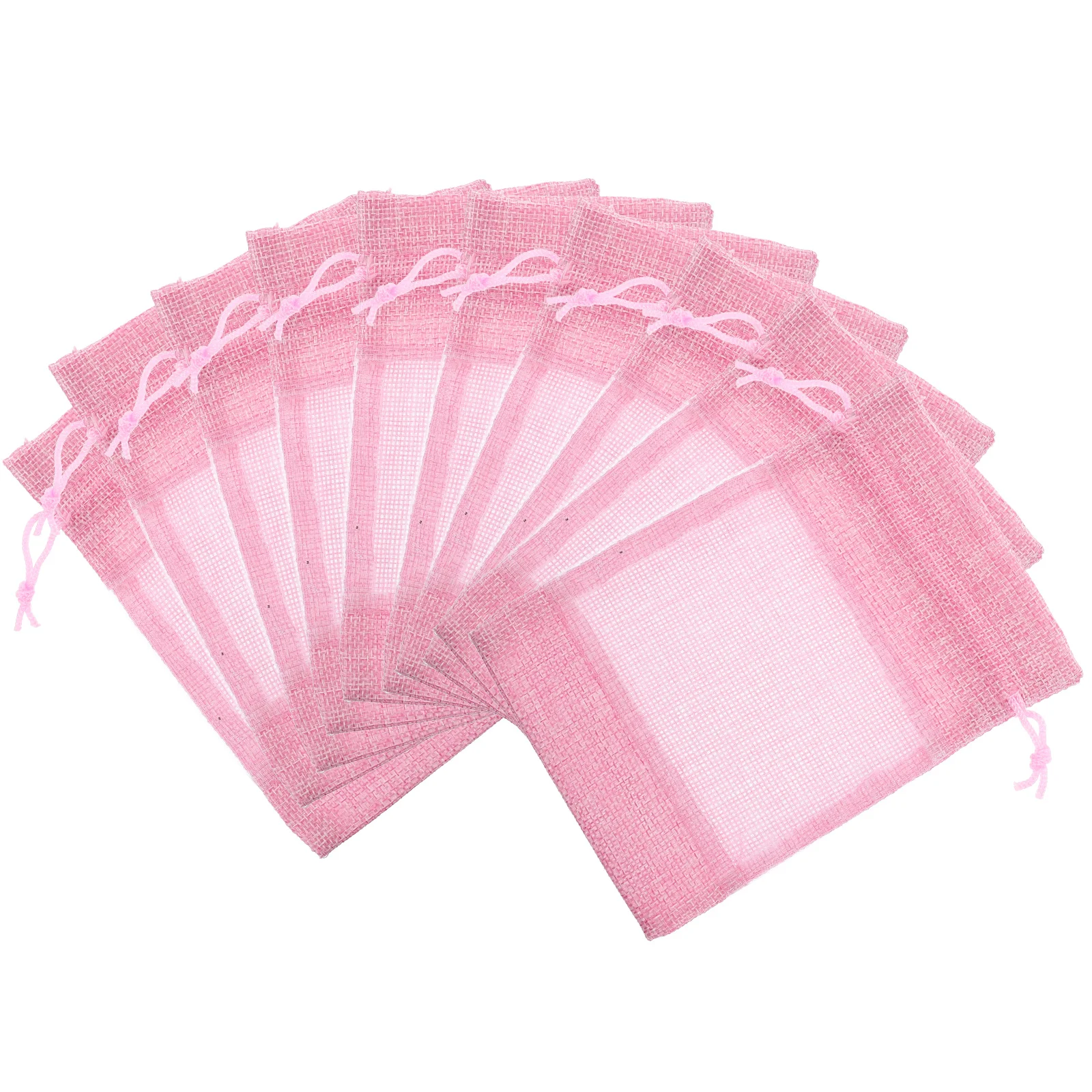 

Jewelry Storage Pouch Clear Window Bag Small Organizer Drawstring Bags Bulk Gift