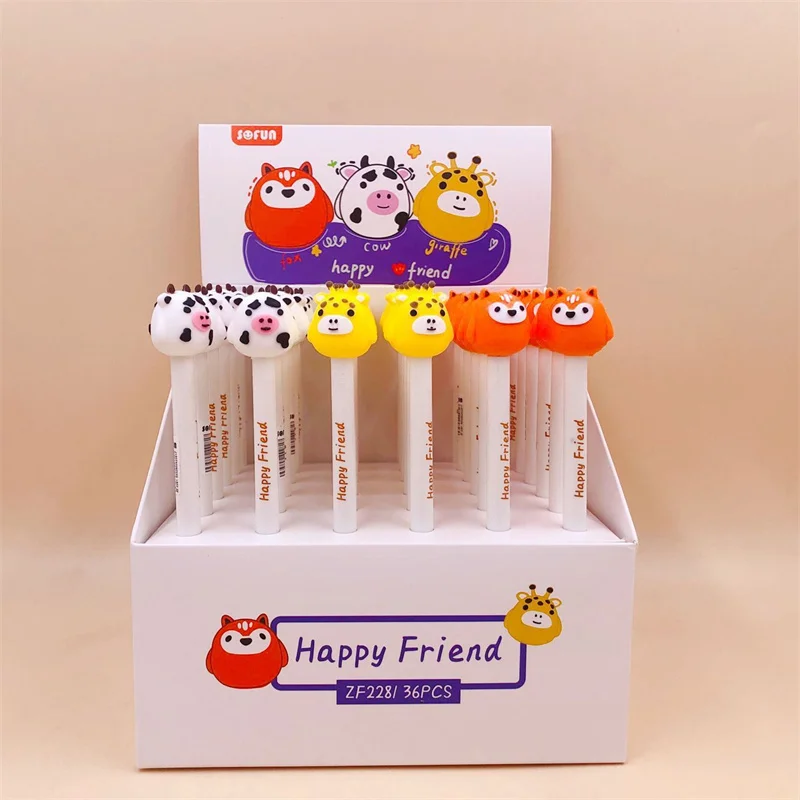 

Ручка гелевая с черными чернилами, 0,5 мм, 36 шт./лот