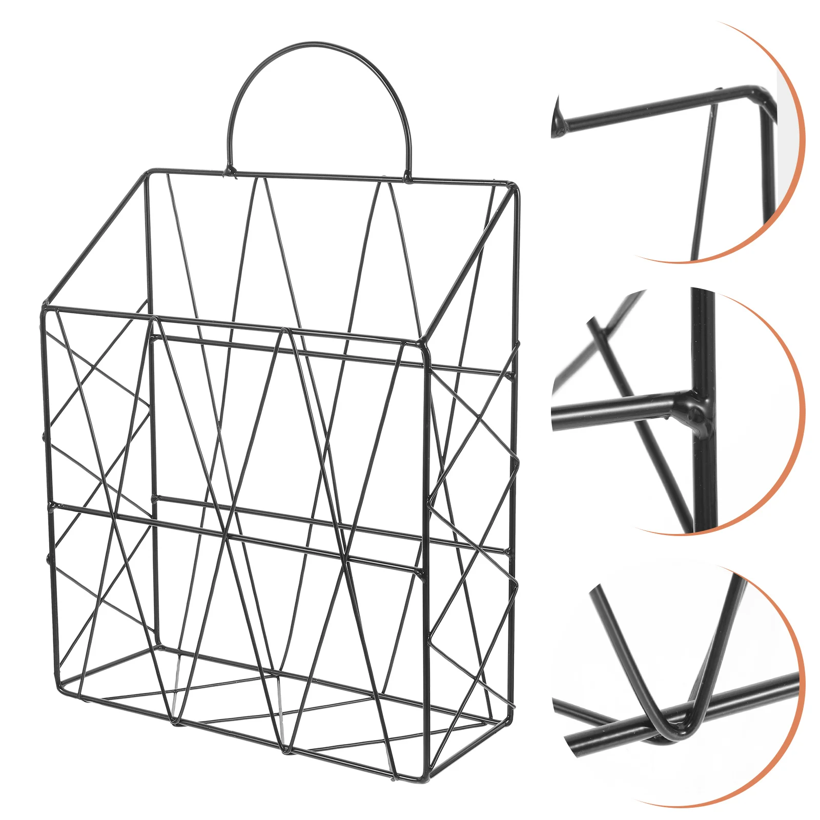 

Portable Wall Mounted Household Metal Wire Book Organizer Book Rack Files Holder Rack