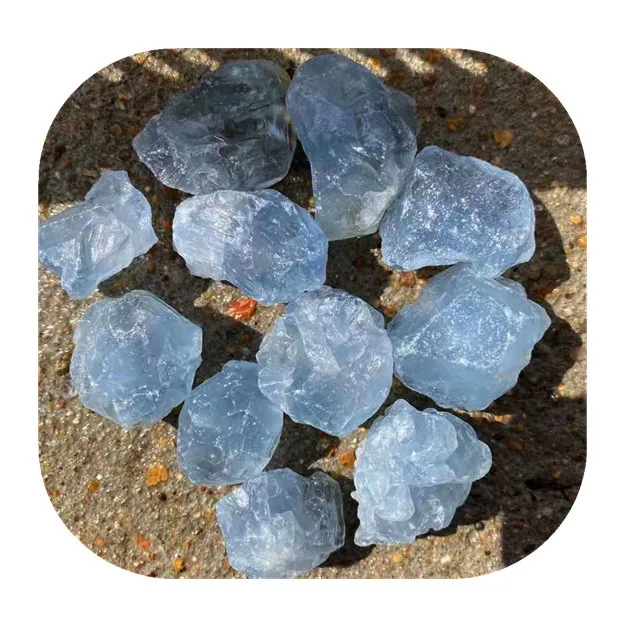 

Прямая продажа с завода, Исцеляющие кристаллы, необработанный драгоценный камень, натуральный Небесно-Голубой келест, необработанные камн...