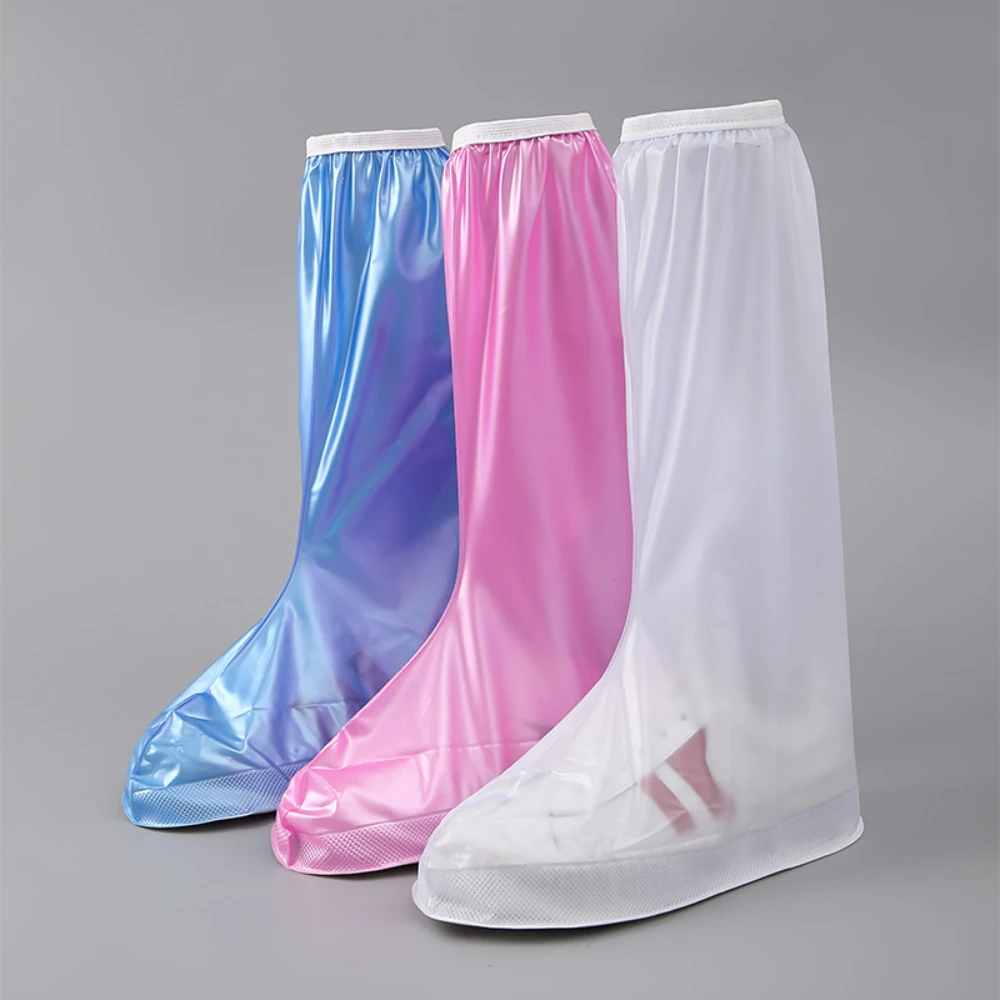 

Waterproof overshoe high-top shoe cover PVC thickened non-slip shoe cover riding shoe cover outdoor protective waterproof shoe