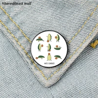 avo cardio pattern printed pin custom funny brooches shirt lapel bag cute badge cartoon enamel pins for lover girl friends