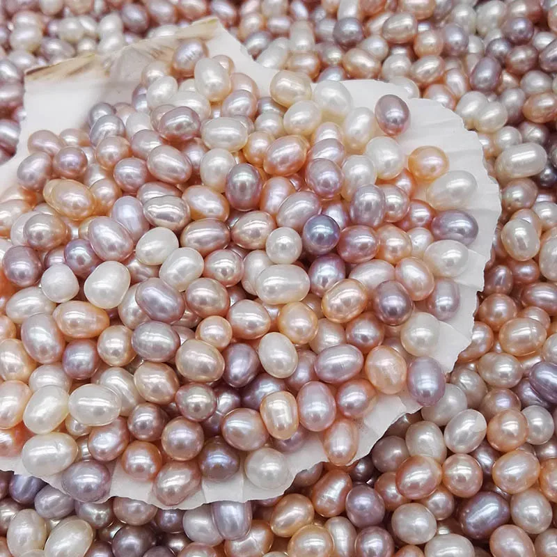 

20 polychromatic pearls fresh water culture 5-8mm wholesale