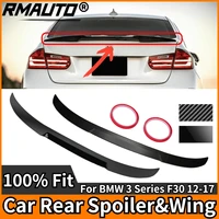 rmauto carbon fiber m style rear trunk spoiler wing for bmw f30 3 series f80 m3 2013 2018 rear wing spoiler car body styling kit