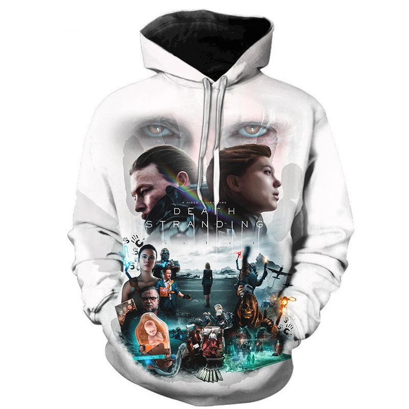 

Game Death Stranding 3D Print Hoodies Men Women Fashion Sweatshirt Oversized Hoodie Harajuku Streetwear Kids Tops Hoodies