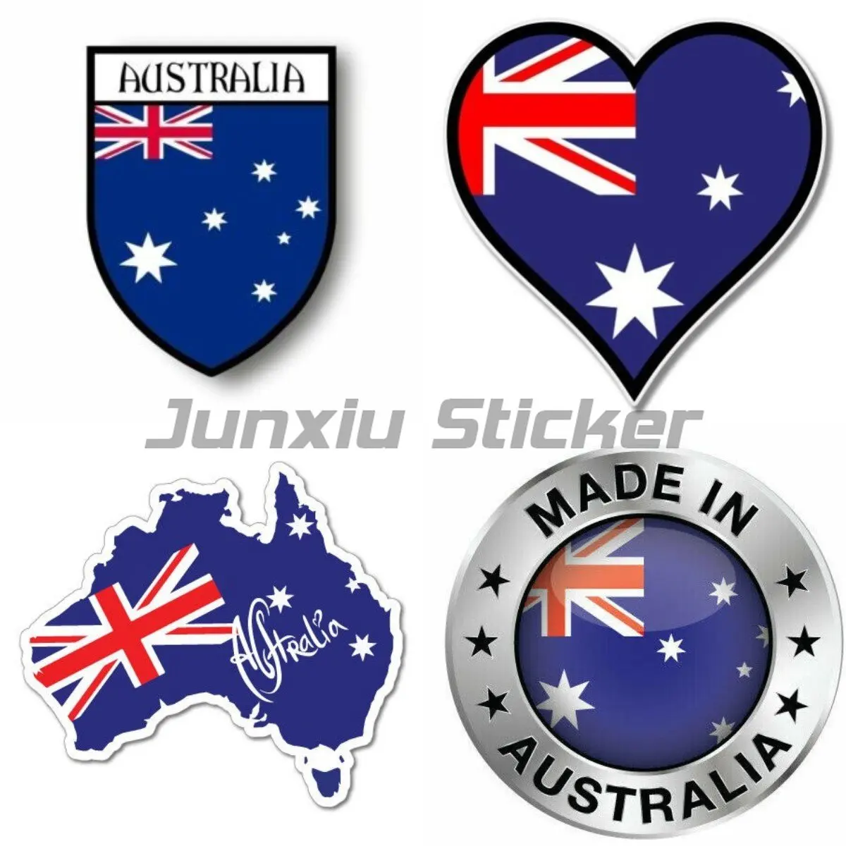 Креативные наклейки с австралийским флагом, наклейки на мотоцикл, аксессуары, наклейки для кемпера, фургона, велосипеда, наклейки для ноутбука, виниловые наклейки