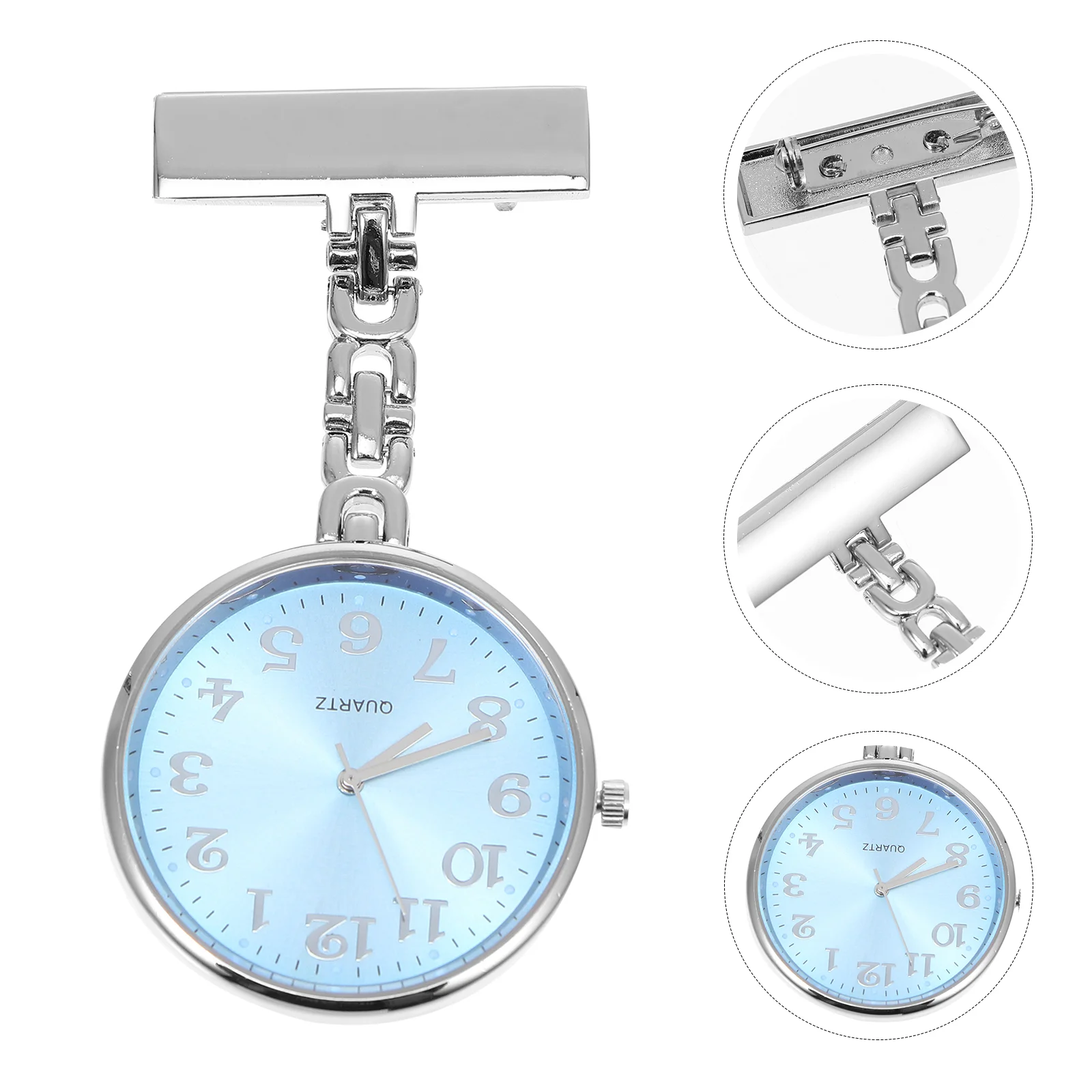 

Pocket Watch Quartz Pendant Keychain Men Simple Hanging Alloy Miss Mens Keychains