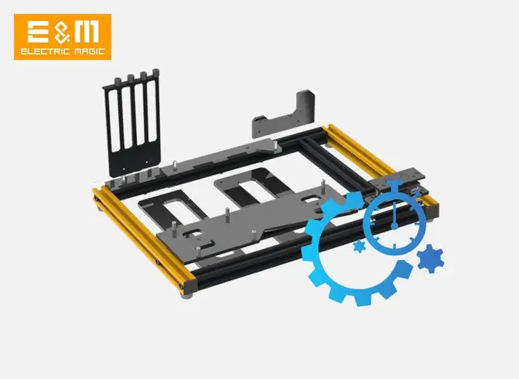 Алюминиевый испытательный стенд для ITX MATX ATX satx компьютерный открытый корпус