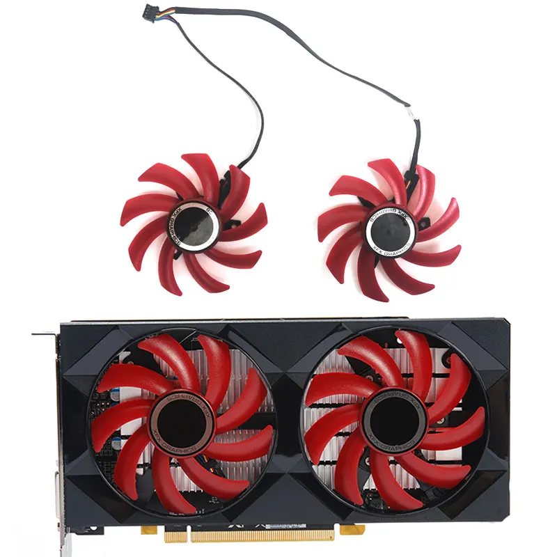 

XFX 85MM 4PIN FDC10U12S9-C 0.45A GPU Cooling Fan for RX 550 RX 560 Radeon AMD RX550 RX560 Graphics Card Fan Replacement