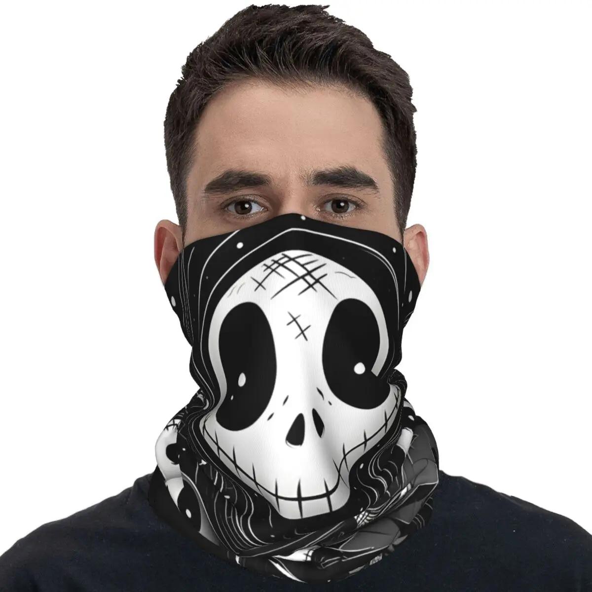 Бандана Кошмар перед Рождеством Джек с рисунком y2k забавная Балаклава весенняя