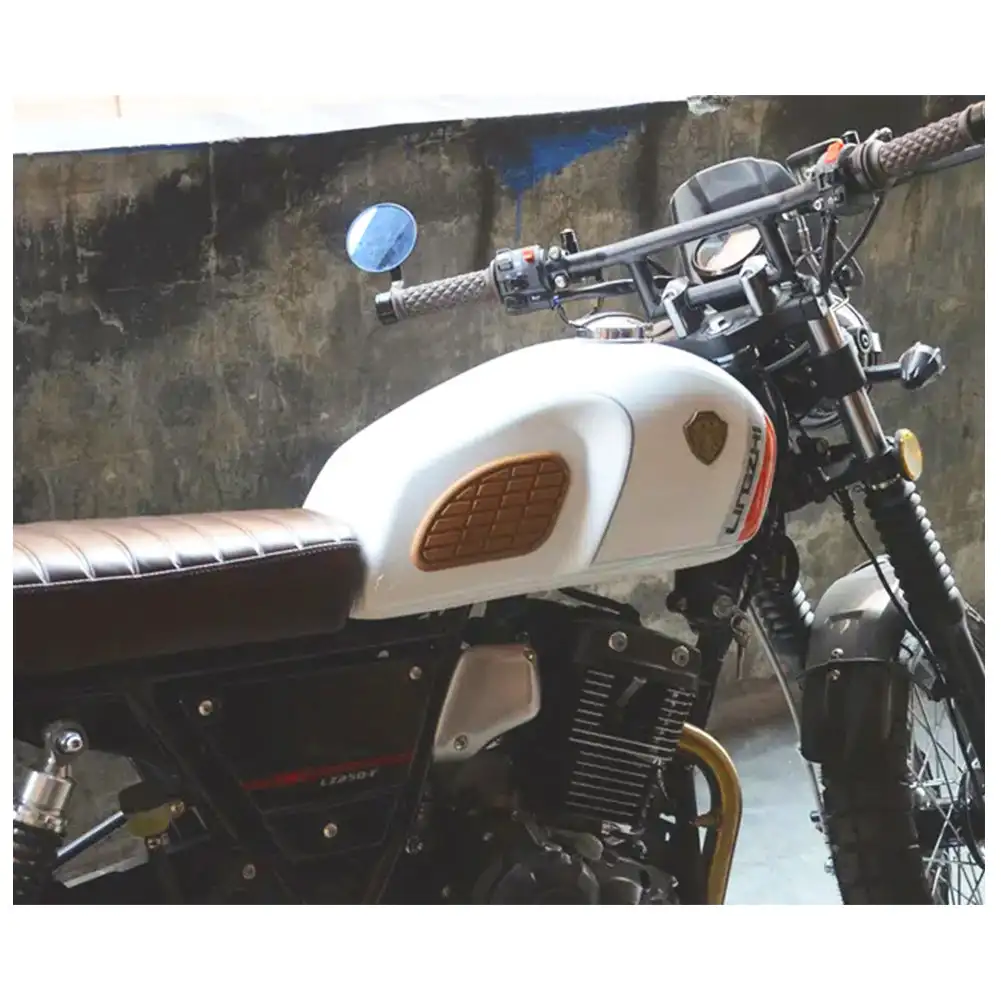 Универсальная резиновая наклейка в стиле ретро для мотоцикла кафе гоночного