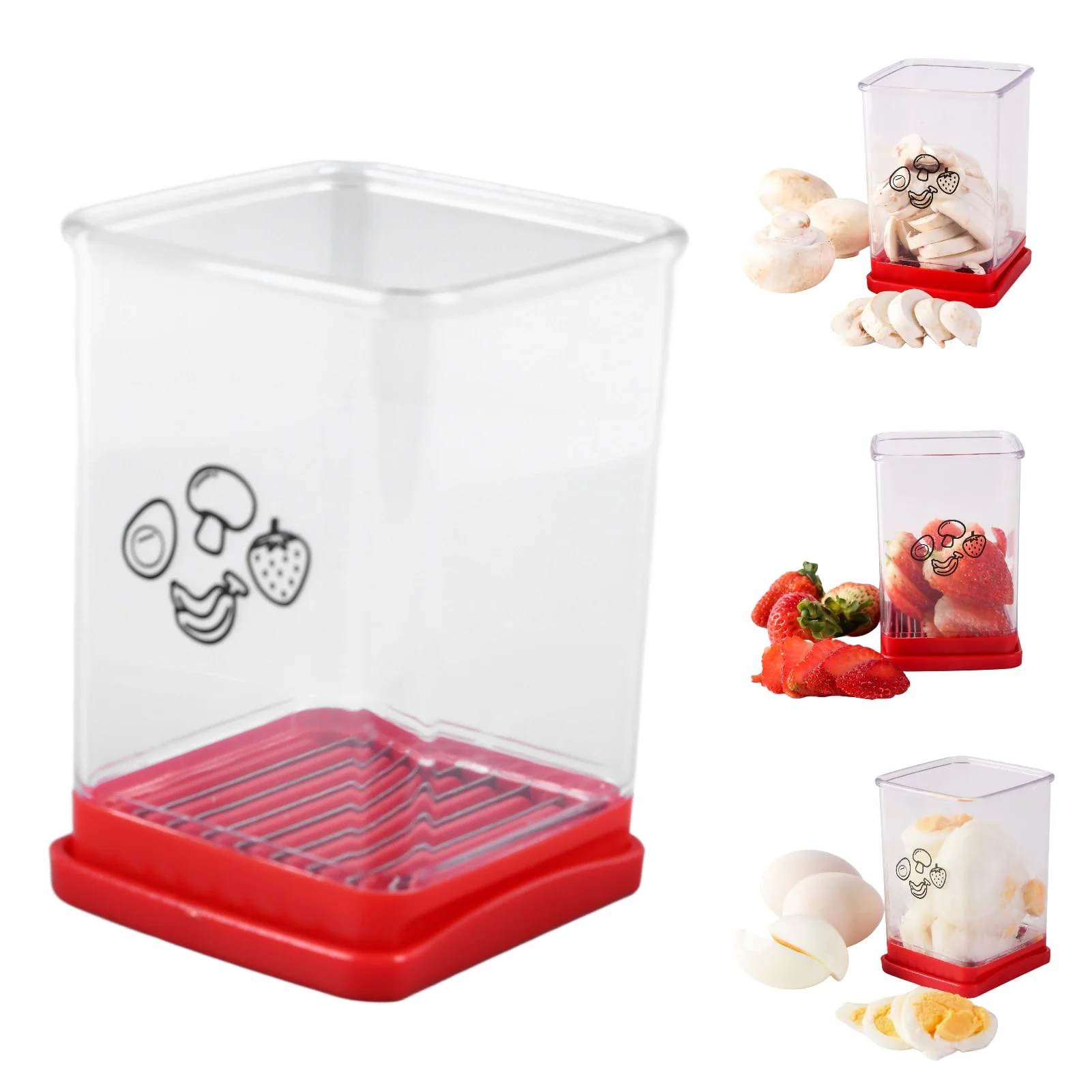 Чашка для ломтиков фруктов Многофункциональные лезвия из нержавеющей стали