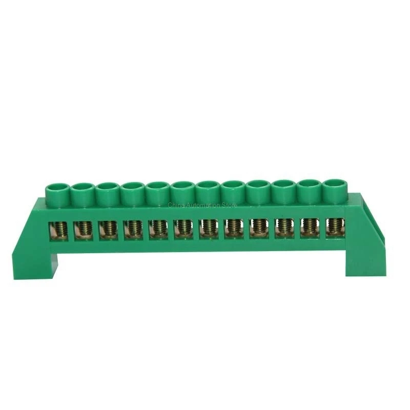 

Green Screw Brass terminal block Earth And Neutral block with 12 Pole