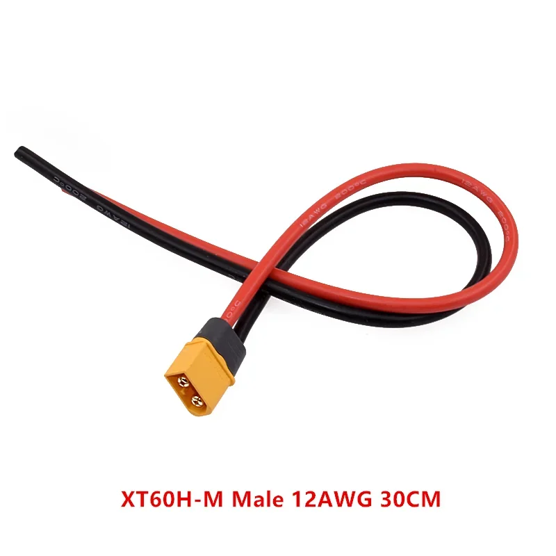 

10 см/20 см/30 см 12AWG 16AWG XT60H штекер-гнездо, Удлинительный провод, переходник, конвертер для подключения питания аккумулятора