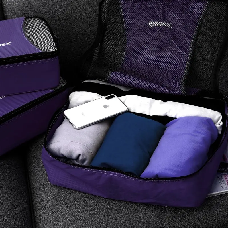 Packing Cubes 9 Sets(XL/L/M/S/ Bag) Luggage Travel Organizers