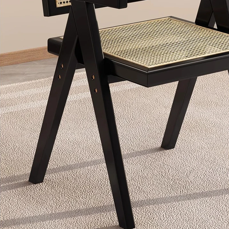 Деревянные обеденные стулья для спальни дизайн рук из ротанга офисные гостиной