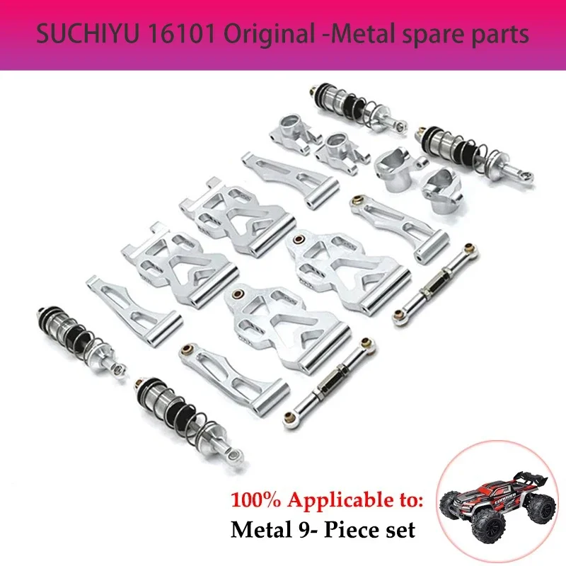 SCY 16101 16102 16103 16201 Q117 Q132 JT-16103 Piezas Coche RC Asientos Eje Delantero Y Trasero Metal Accesorios Actualización