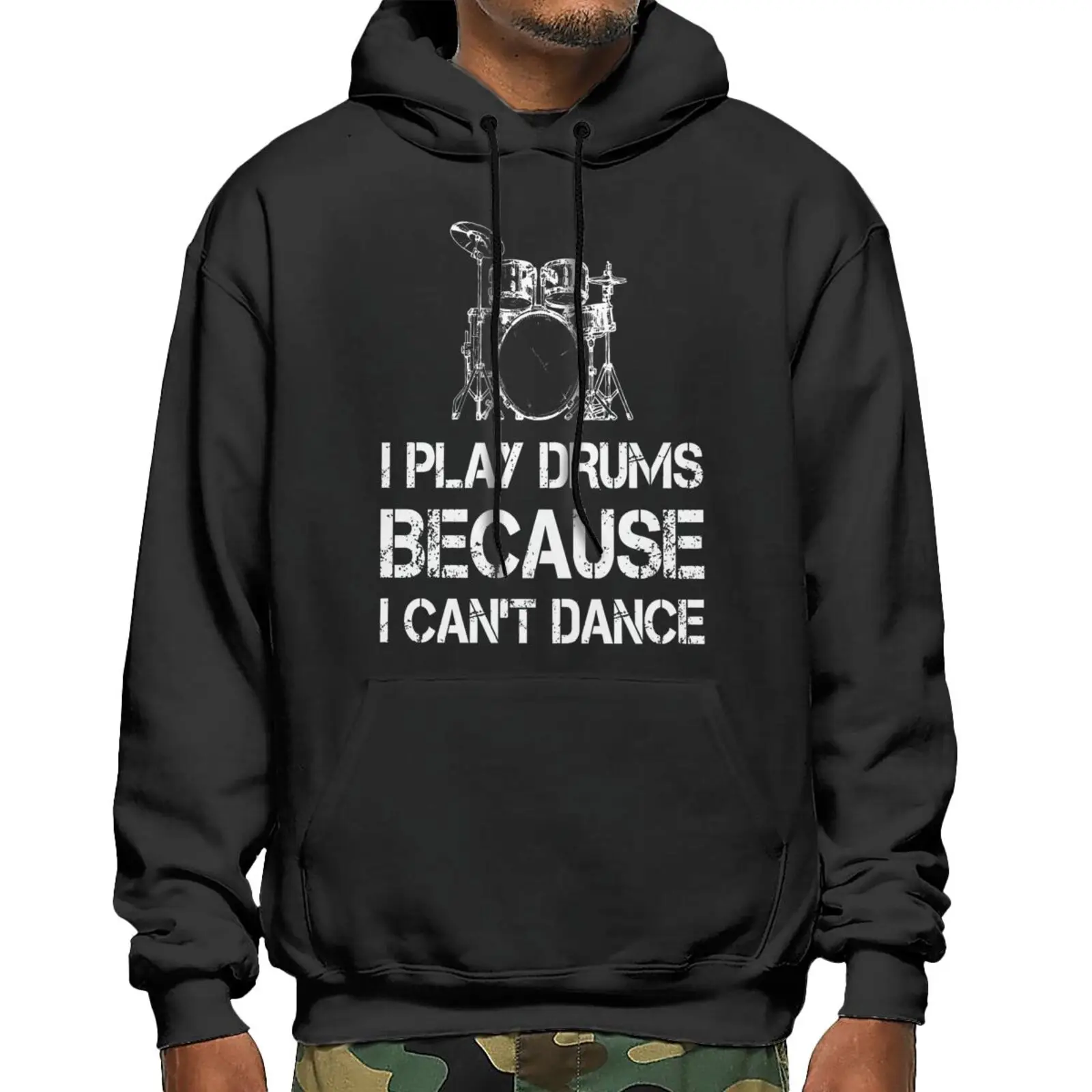 

I Play Drums Because I Can't Sweatshirts Hoodies Men's Mantle Men's Winter Sweater Hoddie Zip Up Hoodie Sweatshirt With Zipper