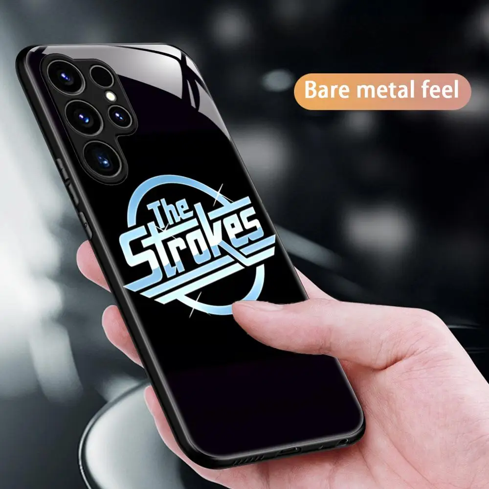 Чехол для телефона S-StrokES Super Band Hot Samsung S25 S24 S23 S22 S21 S20 Plus Ultra Note20 стеклянный магнитный
