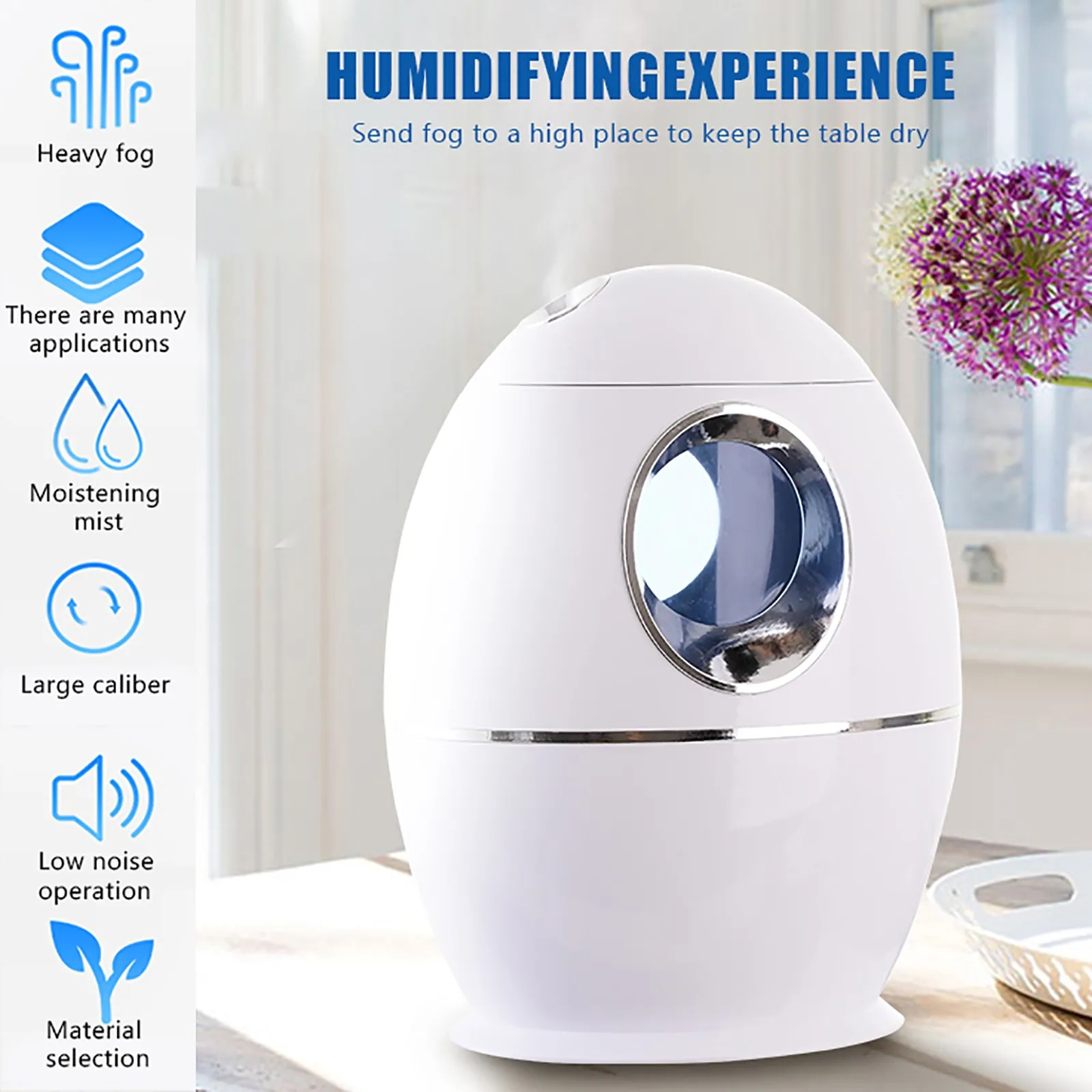 

Portable Mini Humidifier Car Home USB Colorful Atmosphere Lights Diffuser Mist
