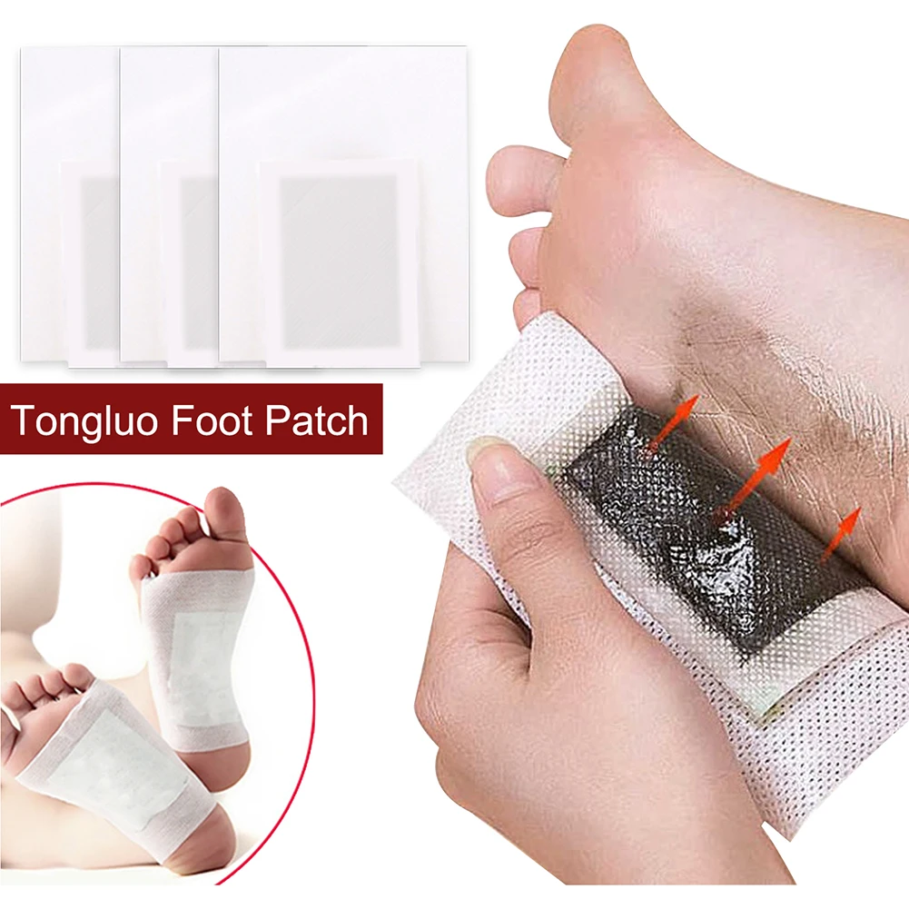 

10pcs Detox Foot Patches Pads for Stress Relief and Deep Sleep Body Toxins Feet Slimming Cleansing Herbal Adhesive Pads Care