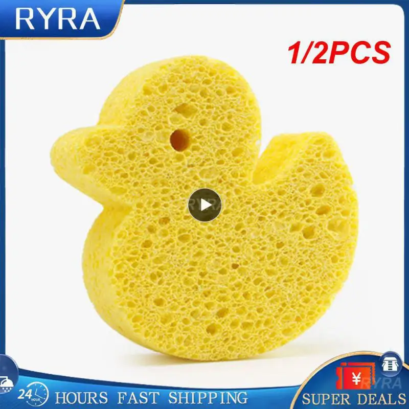 

1/2 шт., губка для ванной с мультяшным рисунком