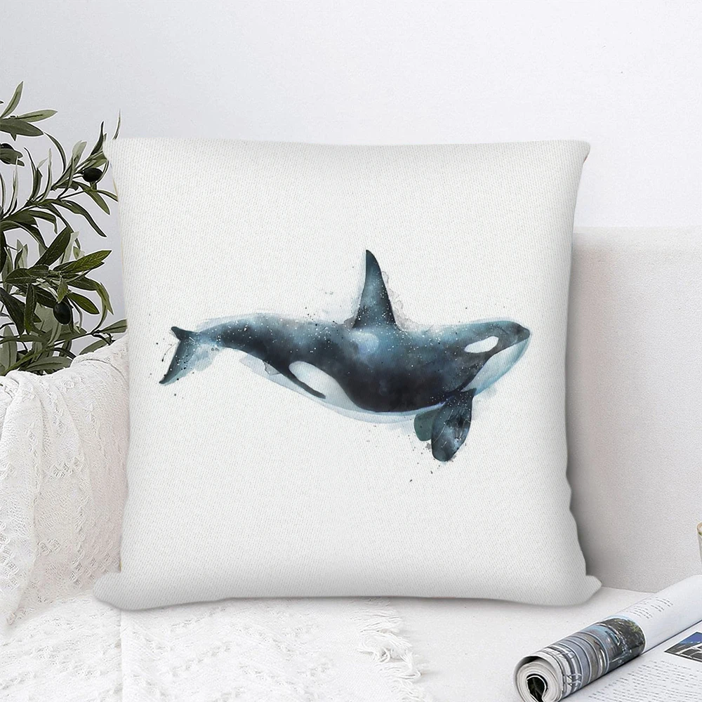 

Orca Polyester Cushion Cover Super Soft Pillowcase Cartoon Geometric Patterns Pillows Covers Home Decor
