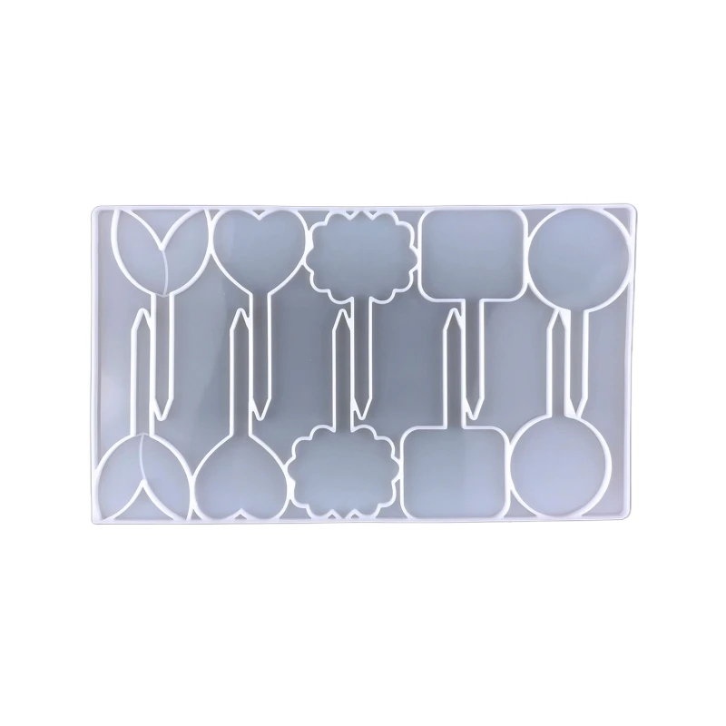 

B36D Nursery Garden Plant Labels Epoxy Resin Mold Handmade Garden Tags Silicone Mould